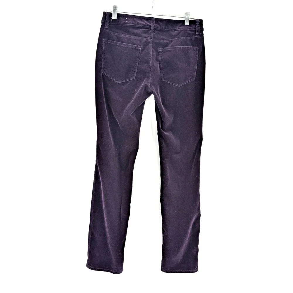 Ann Taylor Signature Plum Straight Leg Mid Rise Corduroy Pants Size 6 30/31